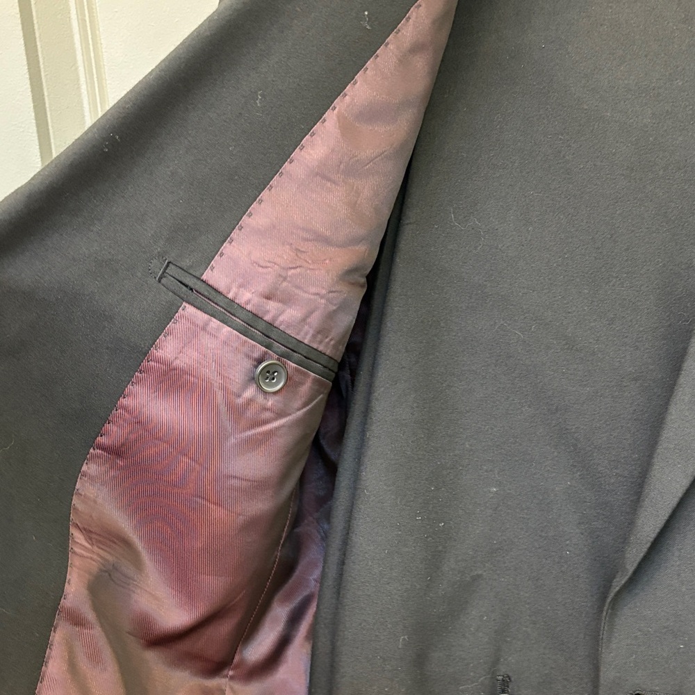 EUC PRIMARK Men's Black 2pc Slim Fit Suit - Picture 4 of 12